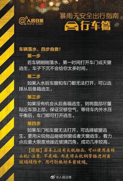 鄭州挺??！河南挺住！汛期自救指南(圖8)